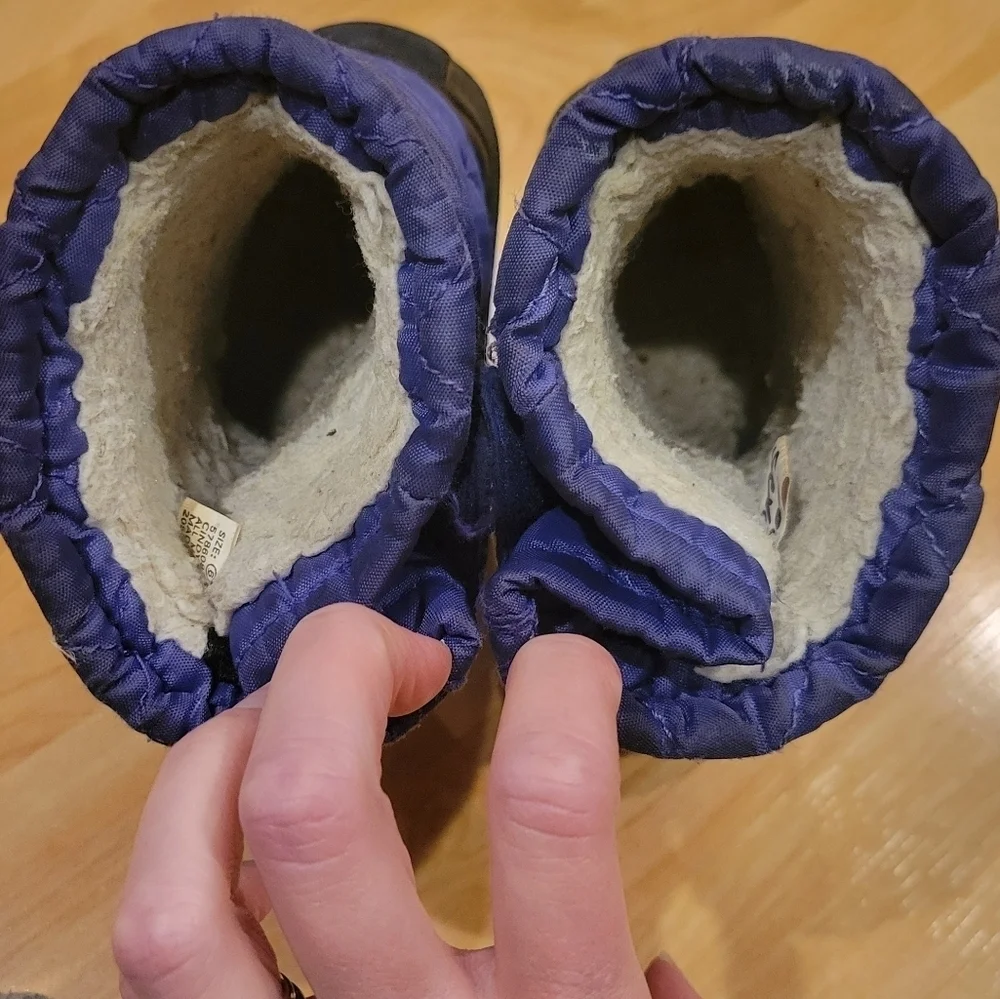 Crater Ridge Toddler Girl Winter Snow Boots Purple Size 6